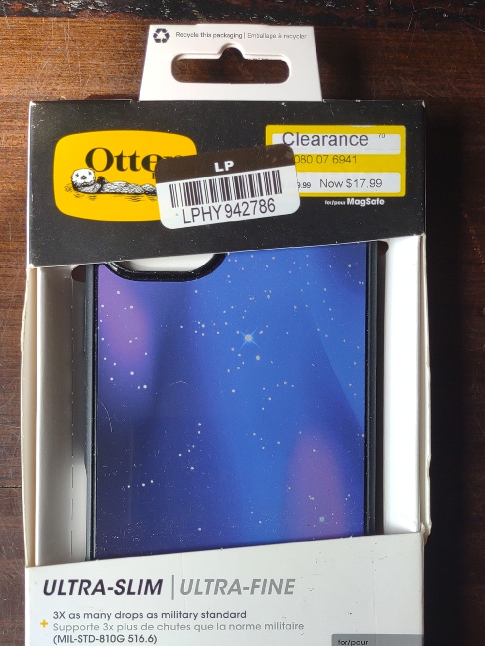 OtterBox Ultra-Slim MagSafe Phone Case - Galaxy Blue/Purple
